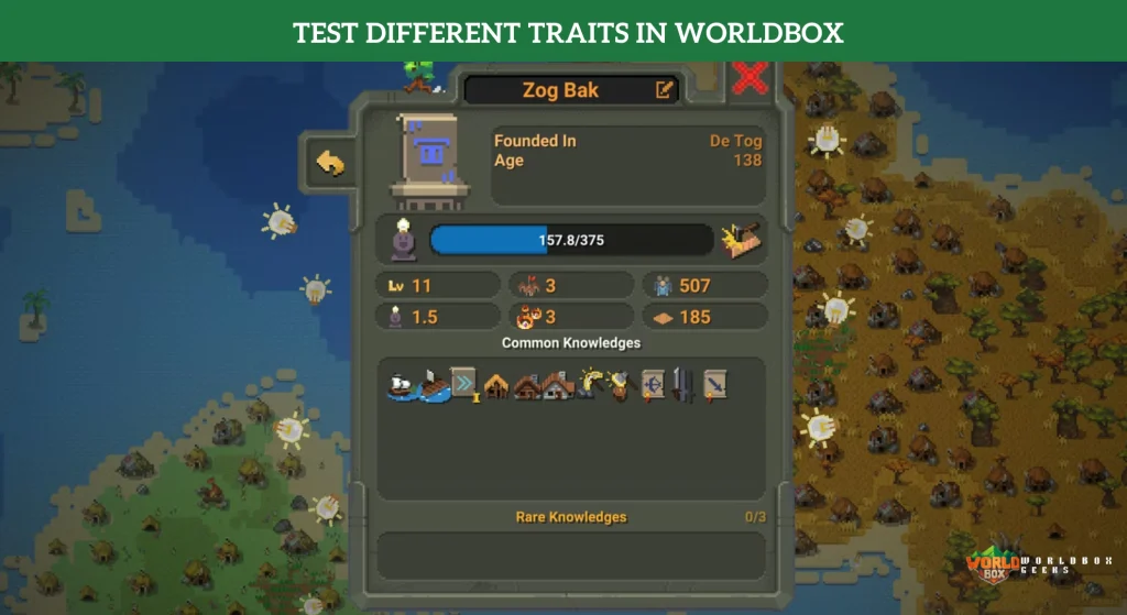 Test Different Traits in WorldBox