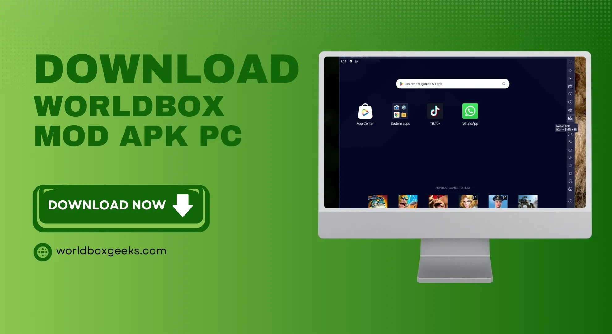 download worldbox mod apk for pc